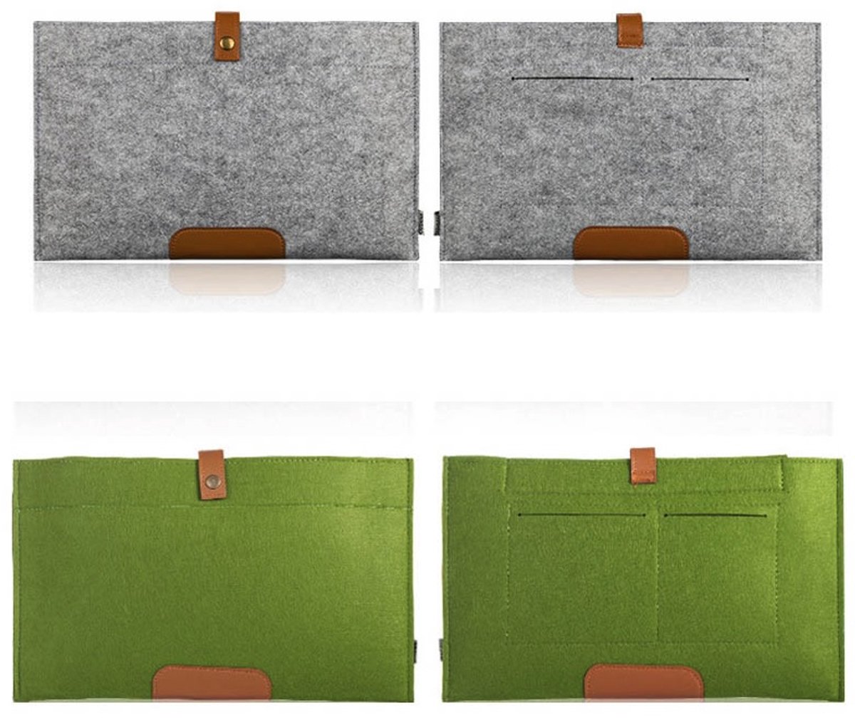 Laptoptas 11 inch, Filten Etui voor MacBook Air/Pro, Grijs