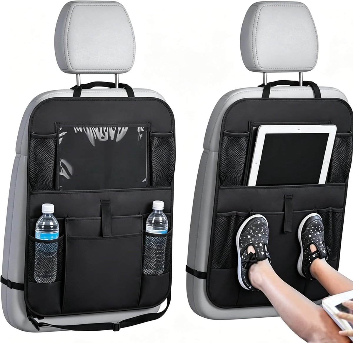 Mats Achterbank Protector voor Kinderen,Universele Waterdichte Achterbank Protector, Autostoel Kick Mats, Kick Protector Kids, Geschikt om uw auto te beschermen tegen vlekken,2 stuks