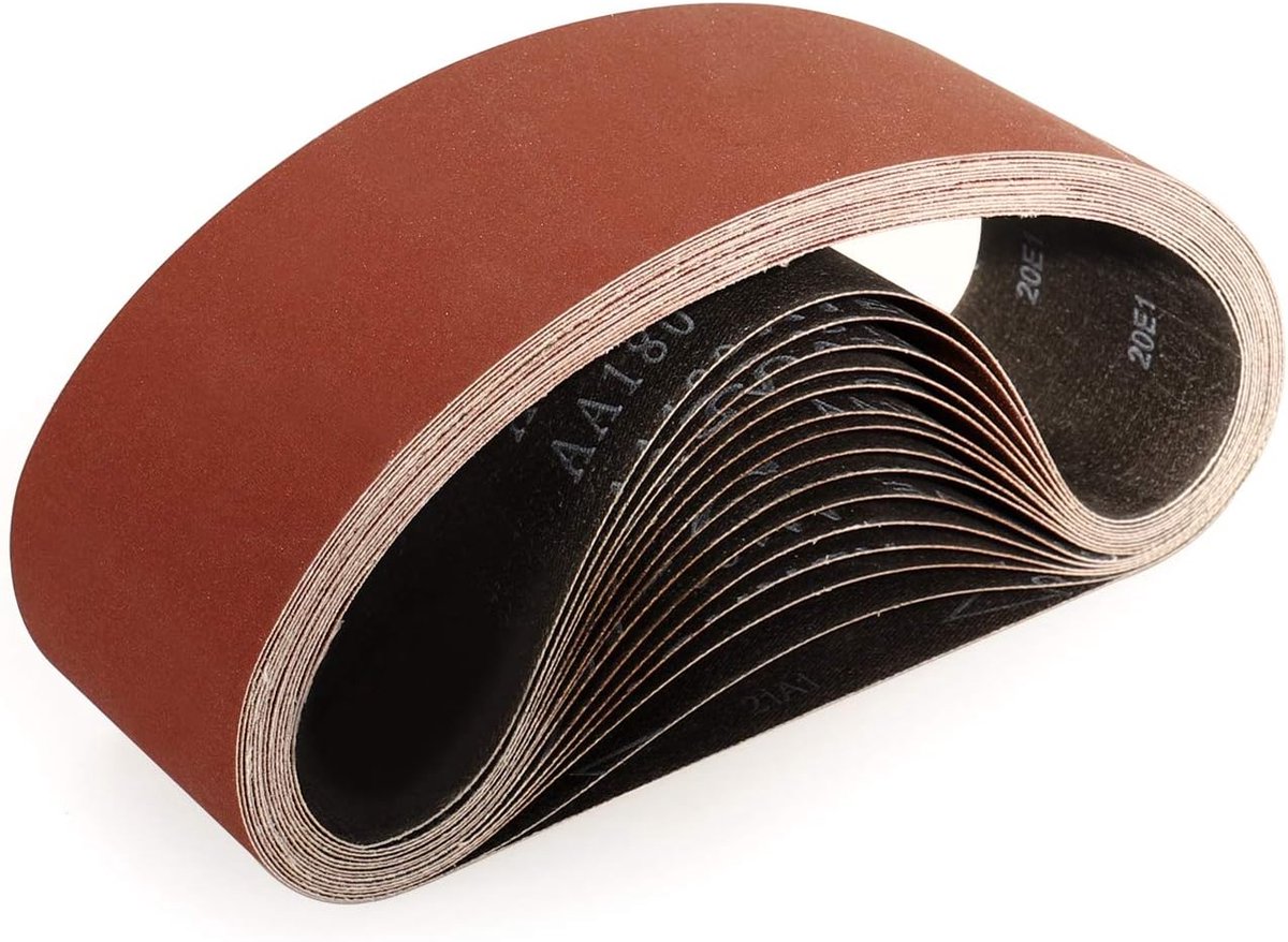 Schuurband 75x533mm 15 St. Korrel 320 voor Bandschuurmachine | Schuurband met zeer fijne korrel voor precisiewerk en gladde afwerking van hout en metaal