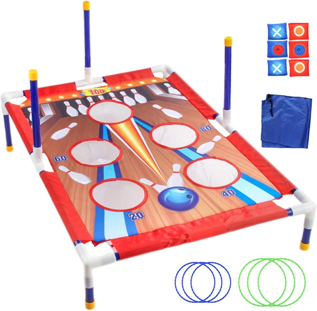 Set - 31,5x21,26x10,43 Inch 870g ABS Kinderspeelgoed Voor Buiten | Zitzak Toss Board, Interactief Doelspel | Vaardigheidsontwikkeling Bron Entertainment Kinderen Families Volwassenen Verj