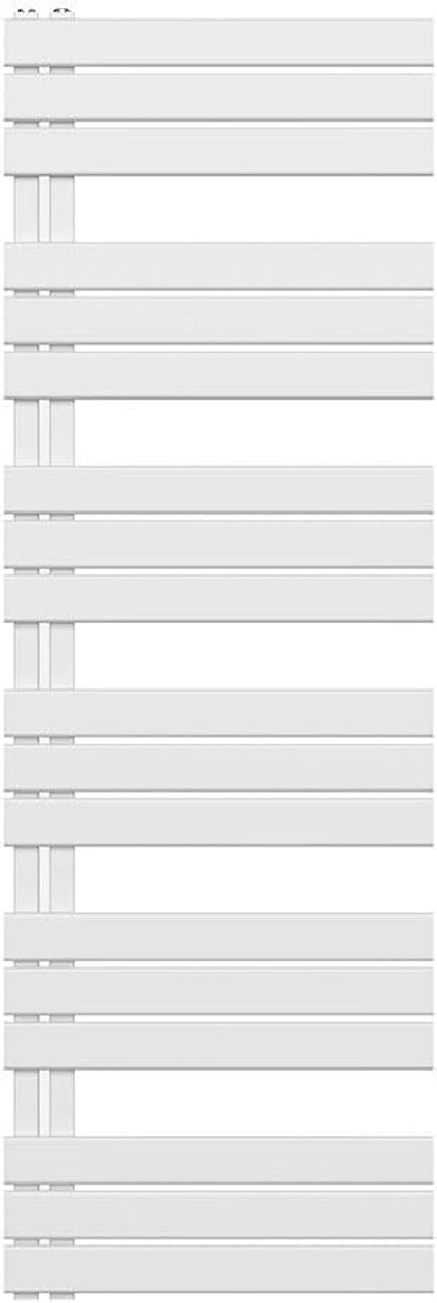 Handdoekradiator/badkamerradiator paneel aansluiting linkszijdig wit 1800x600 1021W