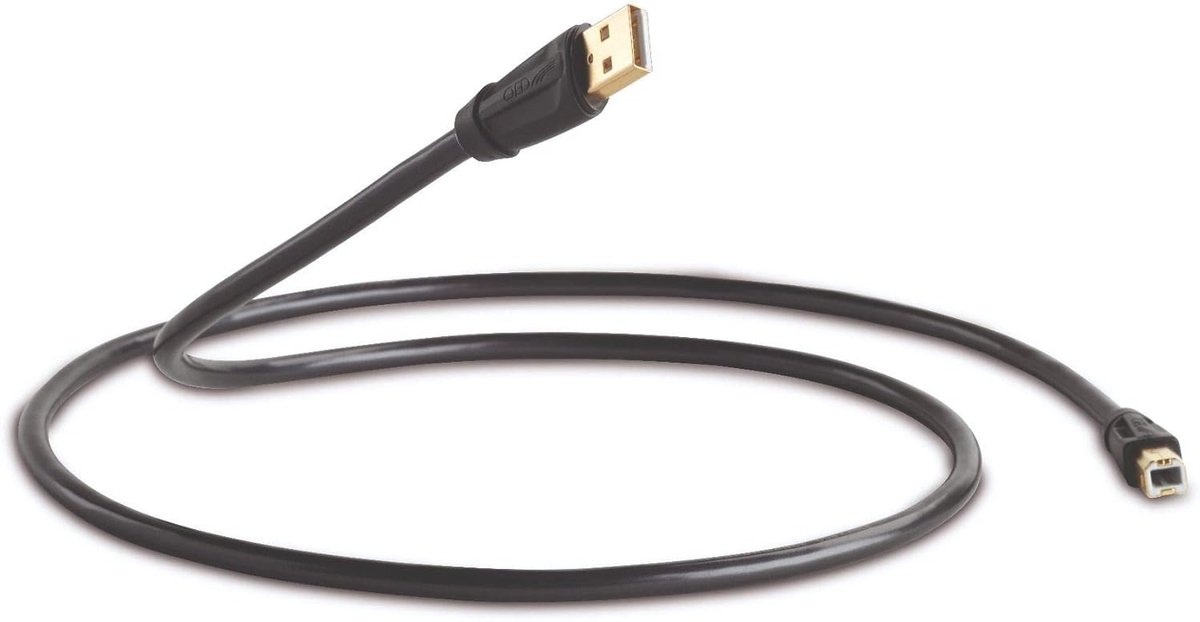 USB-kabel A naar B 1,5m - grafiet - stevige constructie - ideaal voor printerverbinding - SnelShoppen