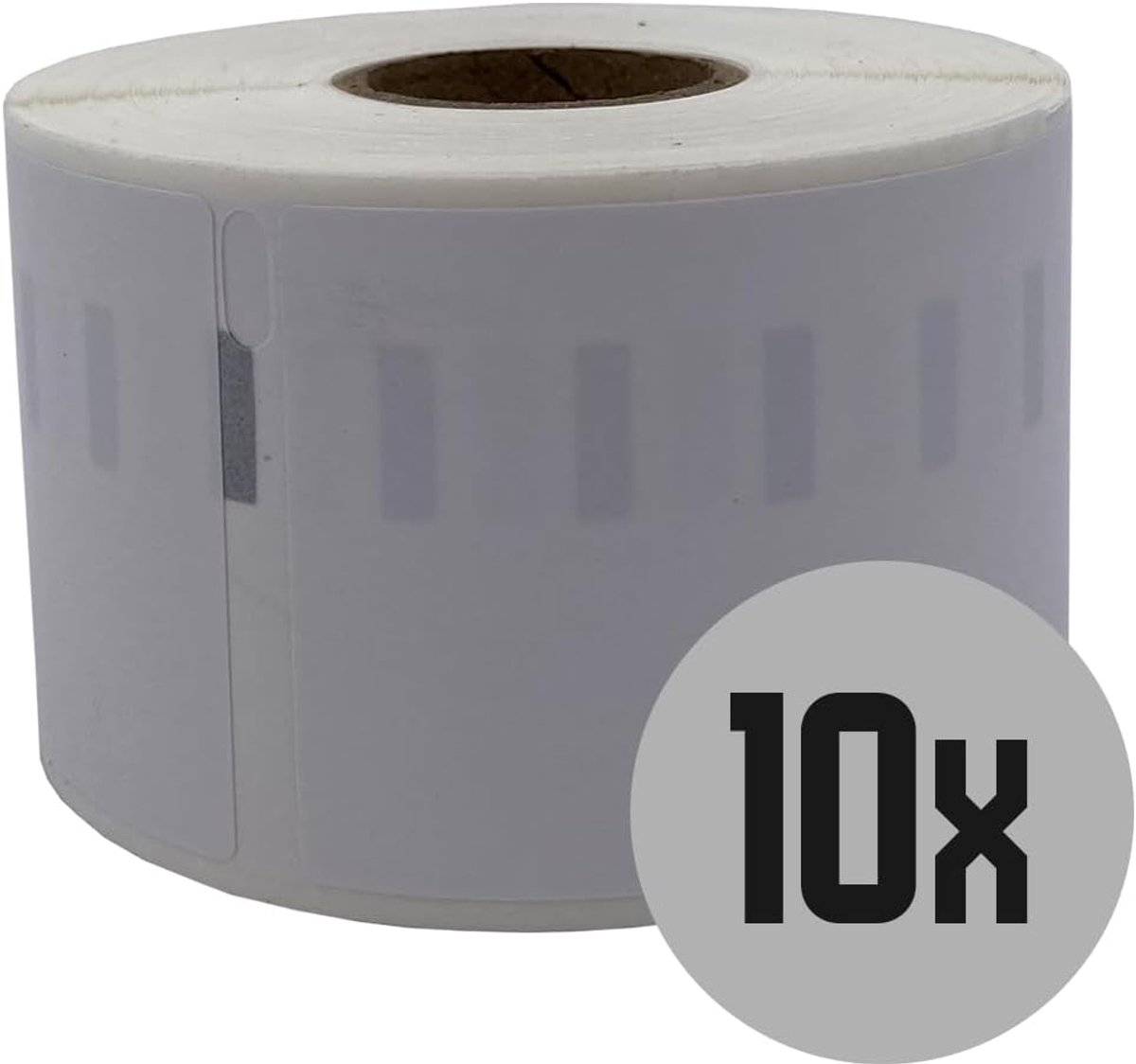 Naambadge etiketten 41 x 89 mm - wit - 10 rollen - ideaal voor identificatie - SnelShoppen