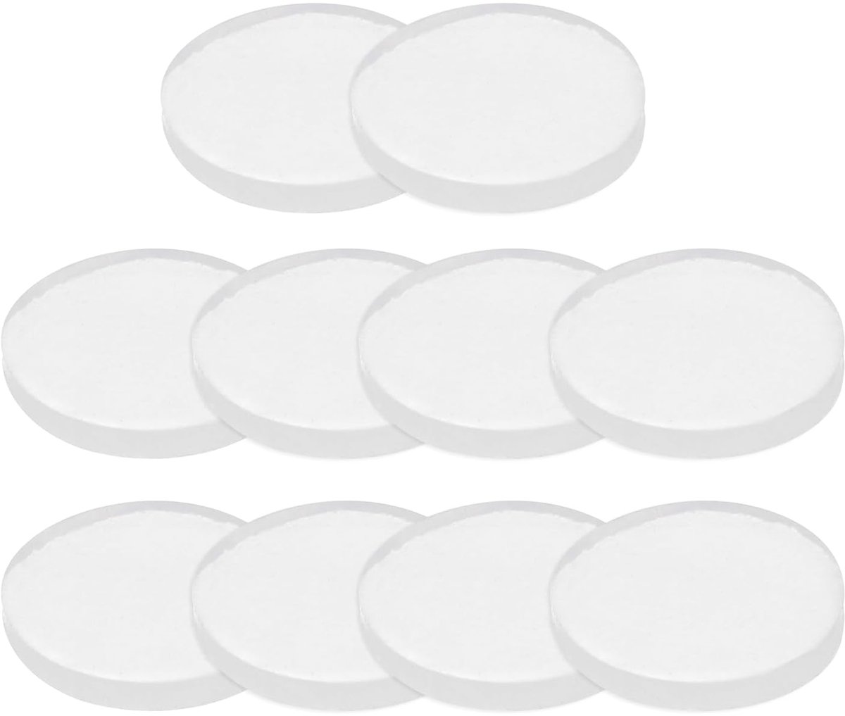 Ronde vellen van stevig siliconenrubber 10 stuks 10 mm diameter x 1,5 mm dikte ronde antislip anti-vibratie afdichtingen voor huishoudelijk industrieel handwerk doorschijnend