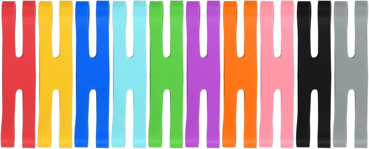 10 cm H elastiekjes, 10 stuks siliconen elastische elastiekjes diverse kleur grootte boek riem gekleurde wikkelband voor bestanden map kunst koken bordspel, meerdere kleuren