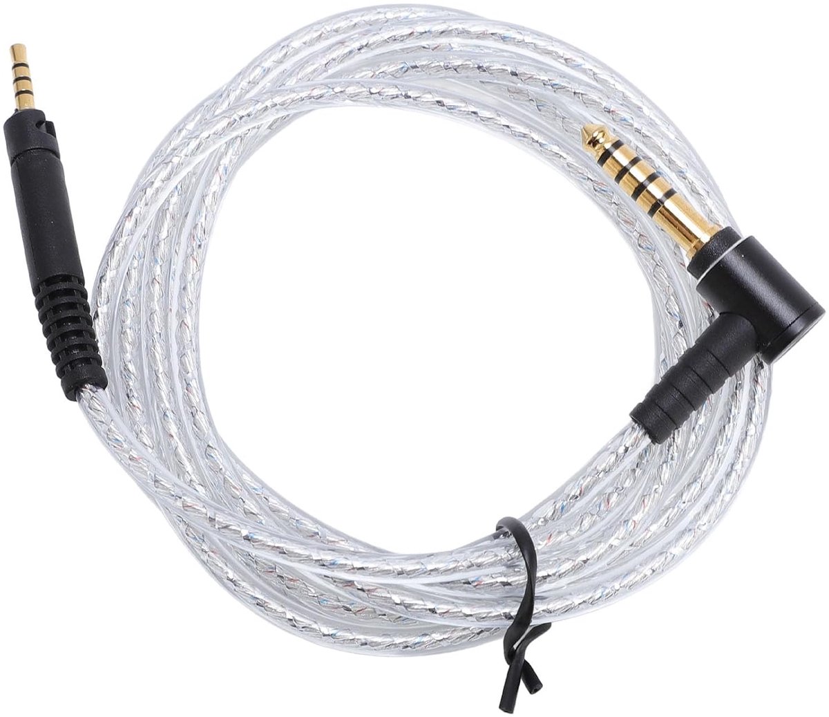 2 kaset çalar 5 Mm Tot 4,4 Mm Gebalanceerde Hoofdtelefoonkabel, Verzilverde Kern Gebalanceerd Hoofdtelefoonsnoer, Beveiligde en Flexibele Alargadores