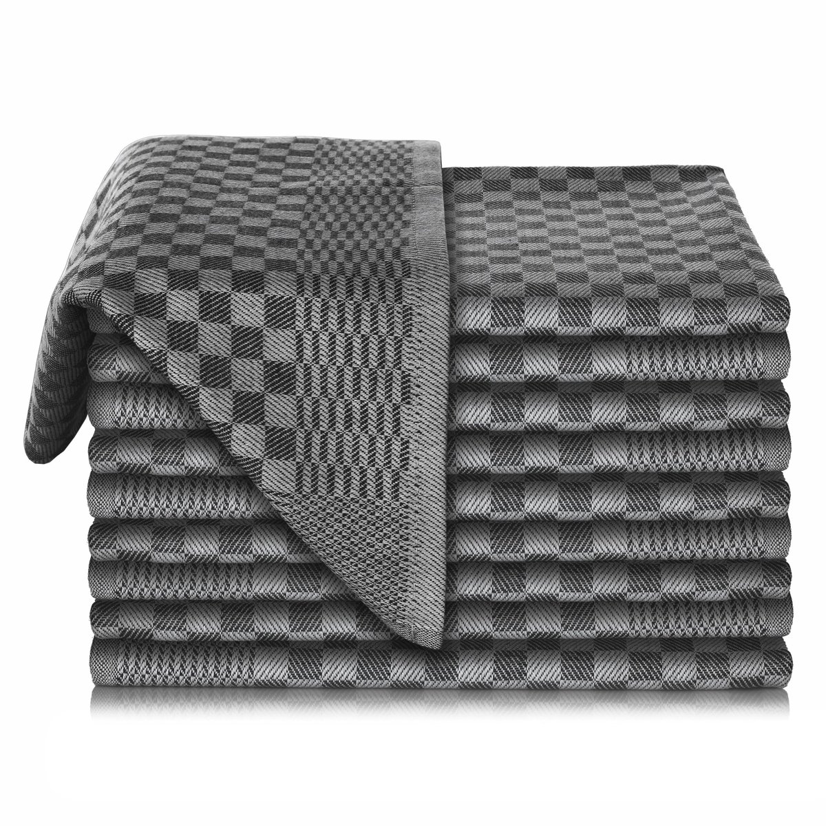 Keukenhanddoeken 10er pack - 100% katoen - super absorberend - ideaal voor dagelijks gebruik - SnelShoppen