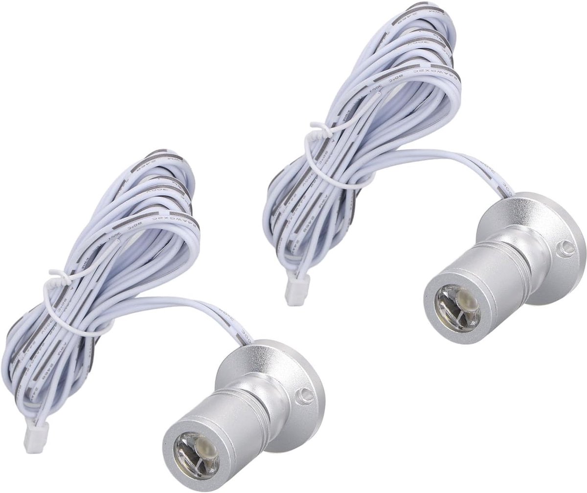 Mini-spot met Dimmer - Led-spot via USB 5V voor Binnenvitrine, Sieradenkast, Veranda (Warm Licht 3000K)