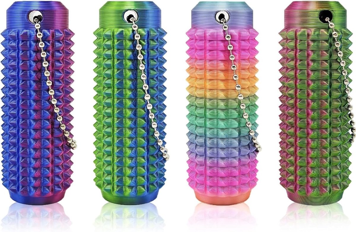 4 stuks Little Ouchies Brood Fidget, 3D-sleutelhanger, stimulerende Stippie, Spiky, Stim Fidget, speelgoed voor volwassenen, sensorisch speelgoed, nieuwigheidscadeaus voor kantoor