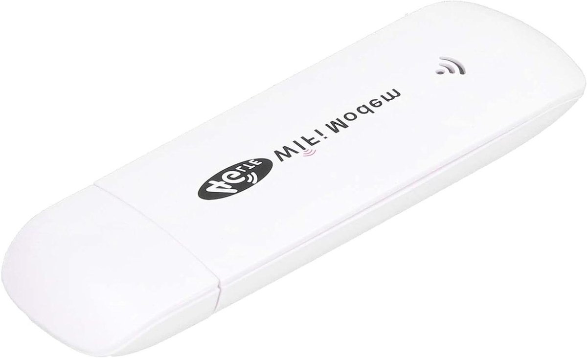 WiFi Modem Dongle - 4G Router Hotspot - Draadloos Internet Delen - Plug and Play USB - 150 Mbps - Zwart
