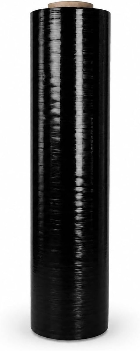 Verpakkingsfolie 50 cm x 300 m - Zwart - Handwikkelfolie - Beschermt producten tijdens transport - SnelShoppen