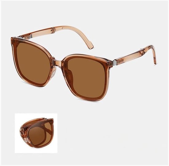 Gepolariseerde overbril voor dames, licht en opvouwbaar, UV400, anti-verblinding voor autorijden, vissen, outdoor, zonnebril voor dames, Zwart — afbeelding 5