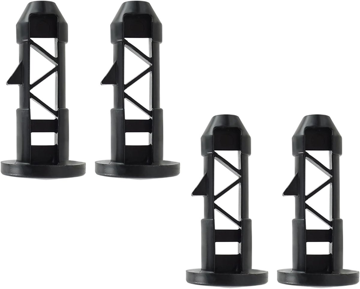 Scharnierpennen voor vuilniscontainerdeksel, 4 stuks kunststof scharnierbouten zonder boren, reserveonderdeel voor - ShopVlot