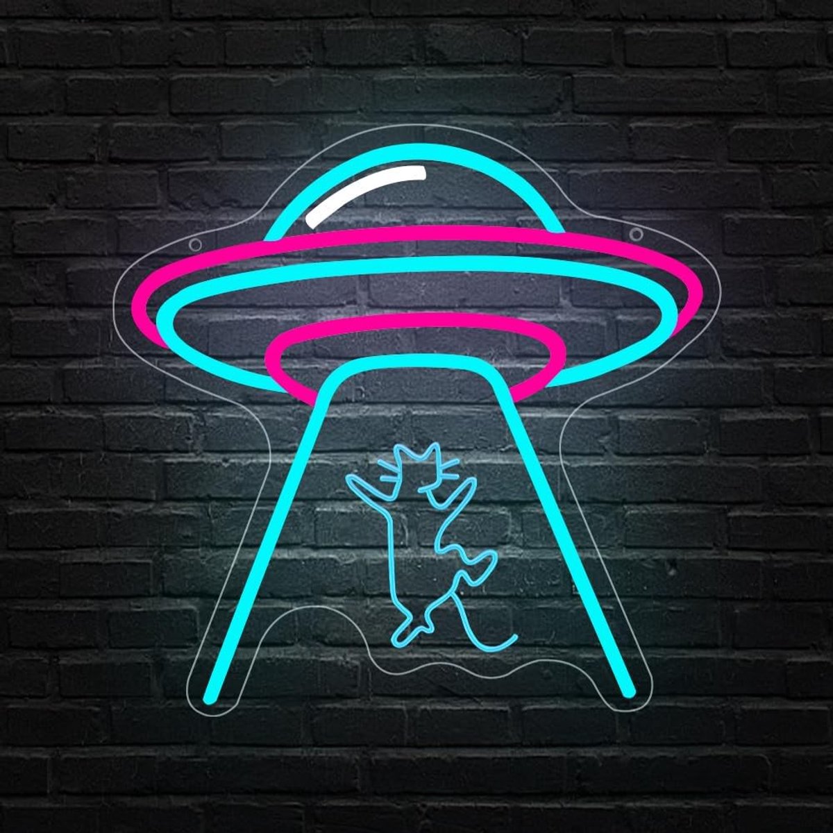 Neon sign UFO kat - LED wanddecoratie - anime stijl - sfeerverlichting voor slaapkamer - ShopVlot