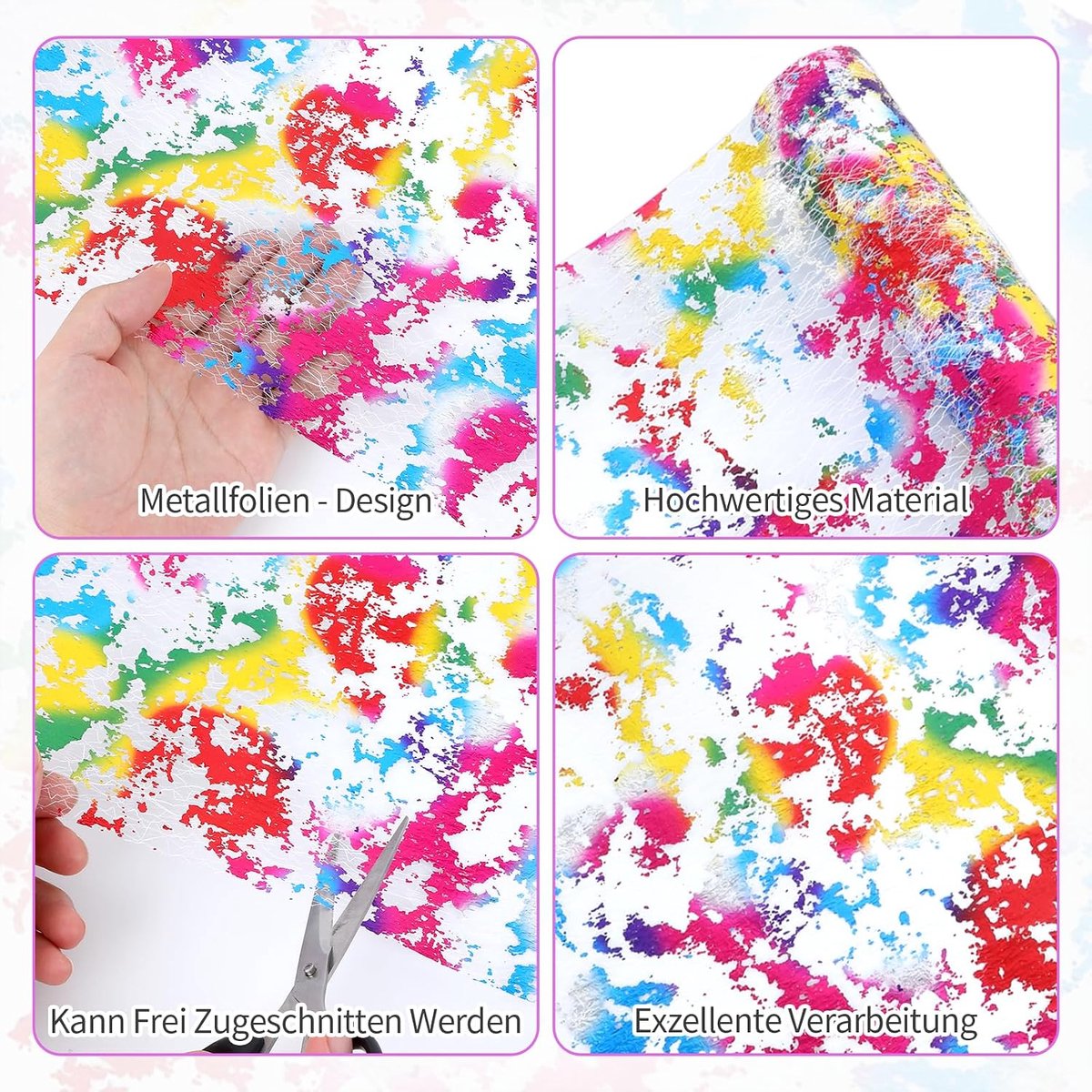 Table Runner, Colourful Shiny Table Band, 2.8 x 4.6 m, Tablecloth, Birthday, Table Decoration for Wedding, Christmas - ShopVlot
