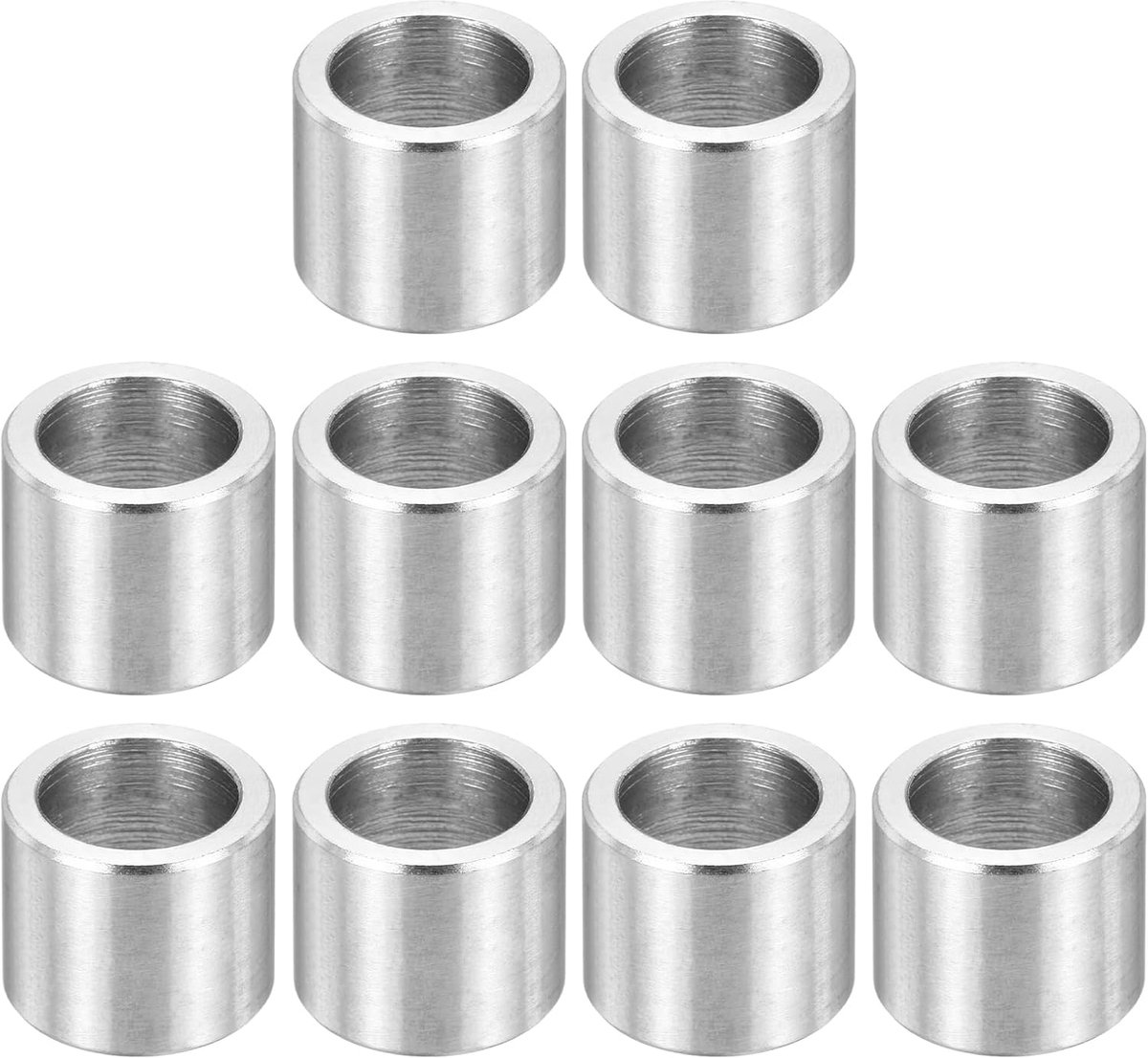 M9 roestvrijstalen afstandhouders, 12 stuks metalen afstandhouder 9 mm ID x 12 mm OD x 10 mm L schroef afstandhouder voor 11/32 inch of M9 schroef