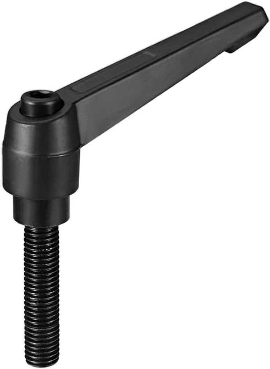 sourcing map handvat verstelbare klemhendel schroefdraad mannelijk pennenschroef M12x50mm