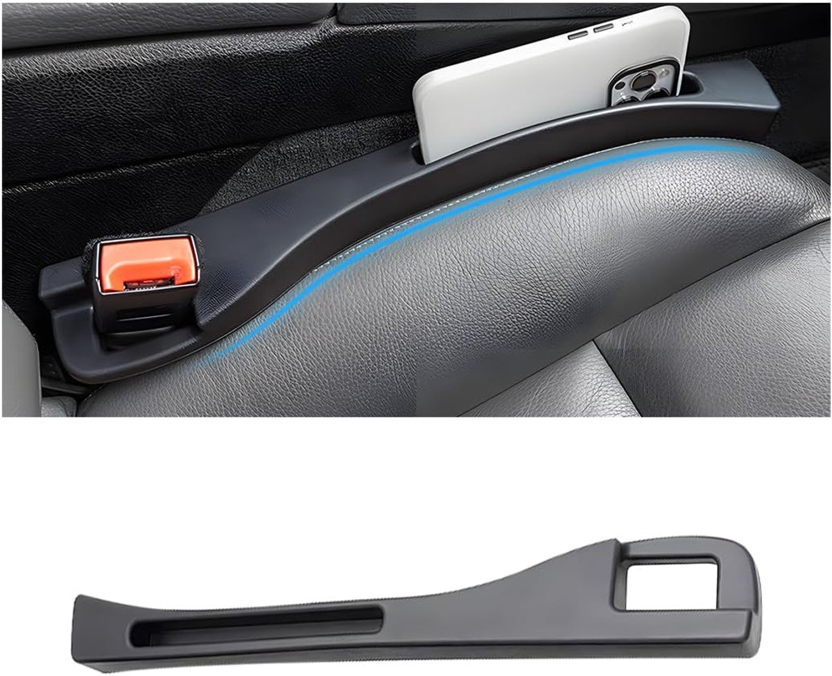 Splijtvulling voor de autostoel, opening voor de autostoel, openingen tussen de zitconsole, het vullen van openingen tussen de stoelen, autostoel, sluitstop (rechts)