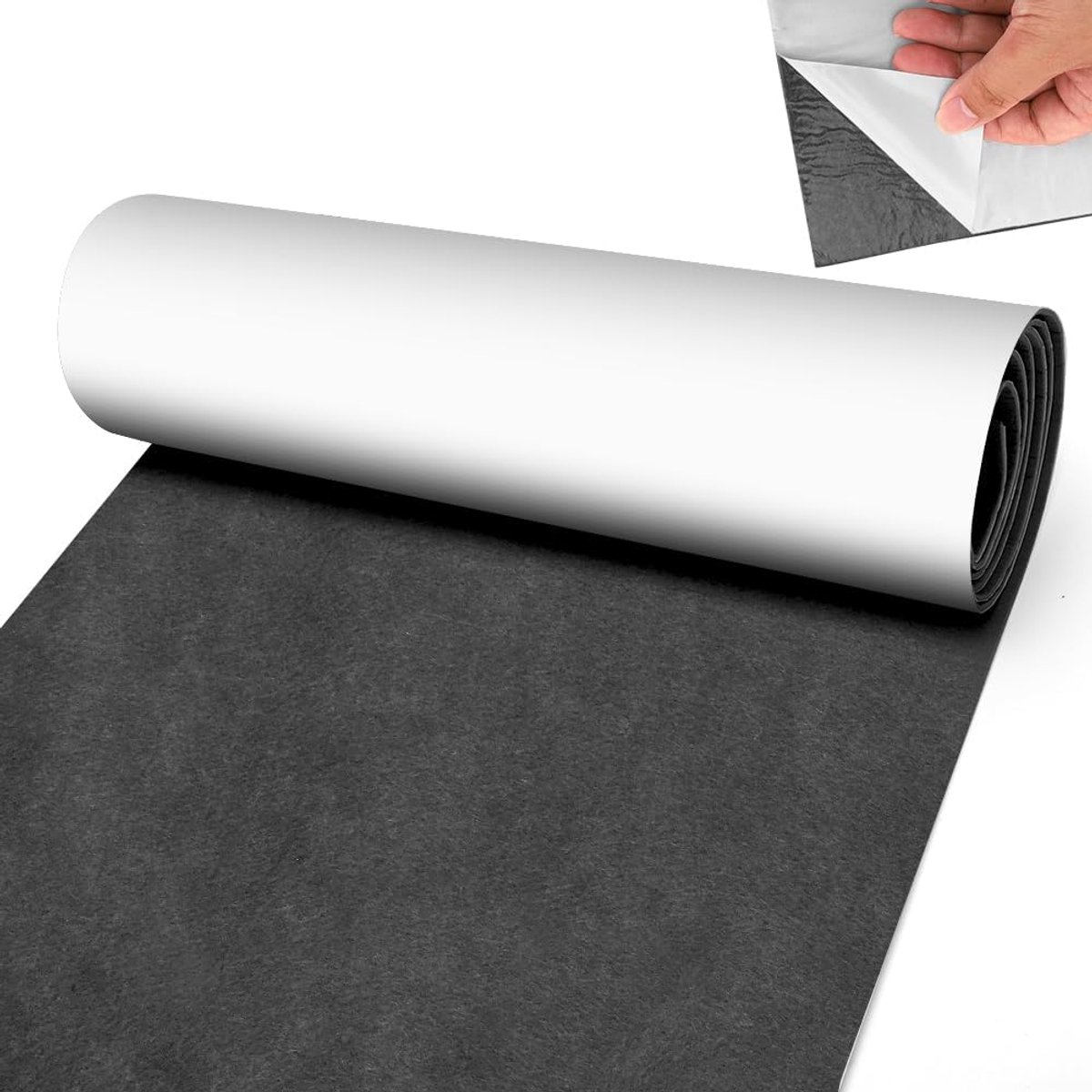 50 x 150 cm vilt zelfklevend donkergrijs, 3 mm dik kleefvilt per meter voor DIY Box Liner, bekermat, stoelen, meubels, vloerbescherming, beige-camel