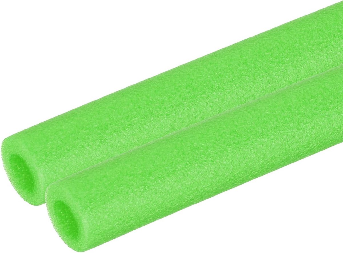 Buisisolatie schuimbuis, zwembadnoedels schuimslanghoezen 3/8 inch (10 mm) ID x 3,3 FT x 13/16 inch OD voor zwembad handvat warmtebehoud beschermende mouw, groen