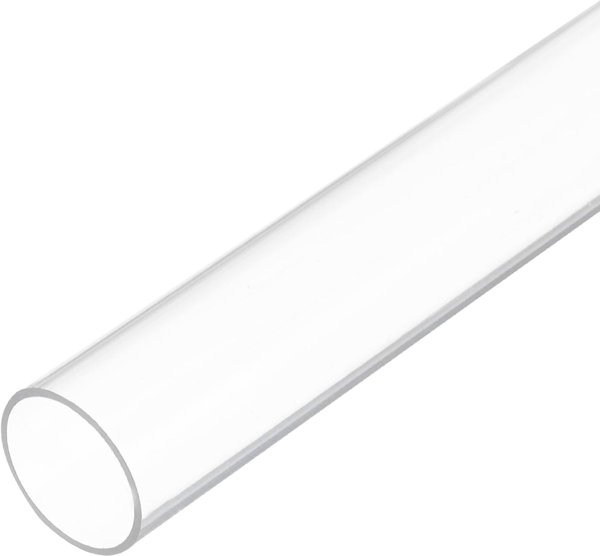 Kunststof buis, rigide polycarbonaat ronde buis, helder, 0,7 inch (18 mm) ID, 20 mm, OD 6 inch (150 mm), hoge slagvastheid voor verlichting, modellen, waterinstallaties