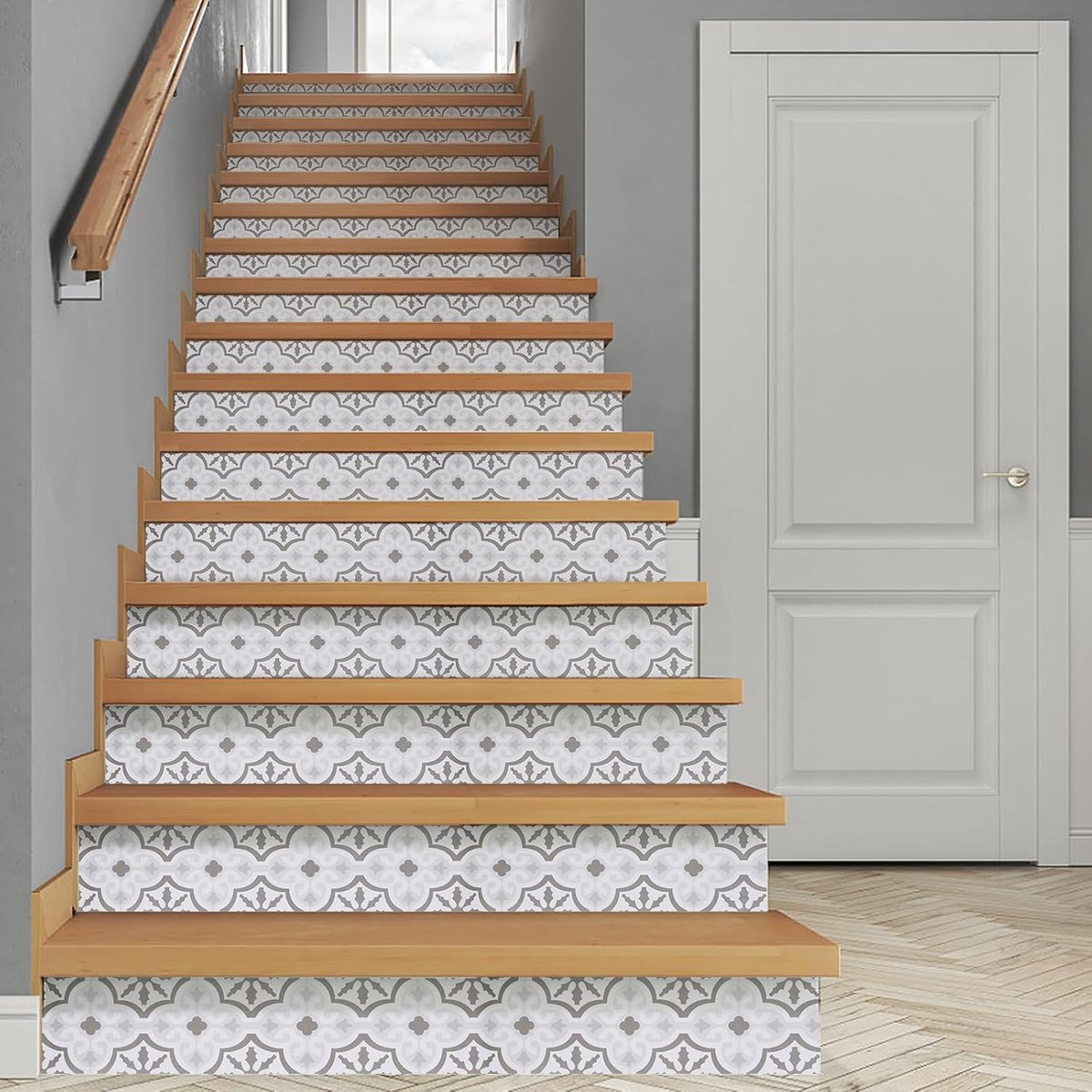 14 stuks trapstickers, zelfklevend, 18 x 100 cm, trapstickers voor traptreden, doe-het-zelf stickers, tegelstickers, huisdecoratie voor trappen, keuken, badkamer (001)