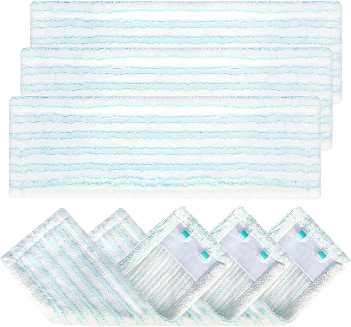 6 microvezeldoeken voor Leifheit Profi XL Micro Duo/Profi XL Cotton Plus, herbruikbare microvezel poetsdoeken