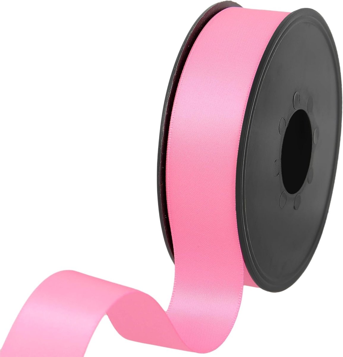 Lint - 100% polyester dubbelzijdig satijnen lint voor bruiloften, cadeauverpakking, bloemstukken, handwerk, taarten, strikken, versieringen, 25 mm x 25 m