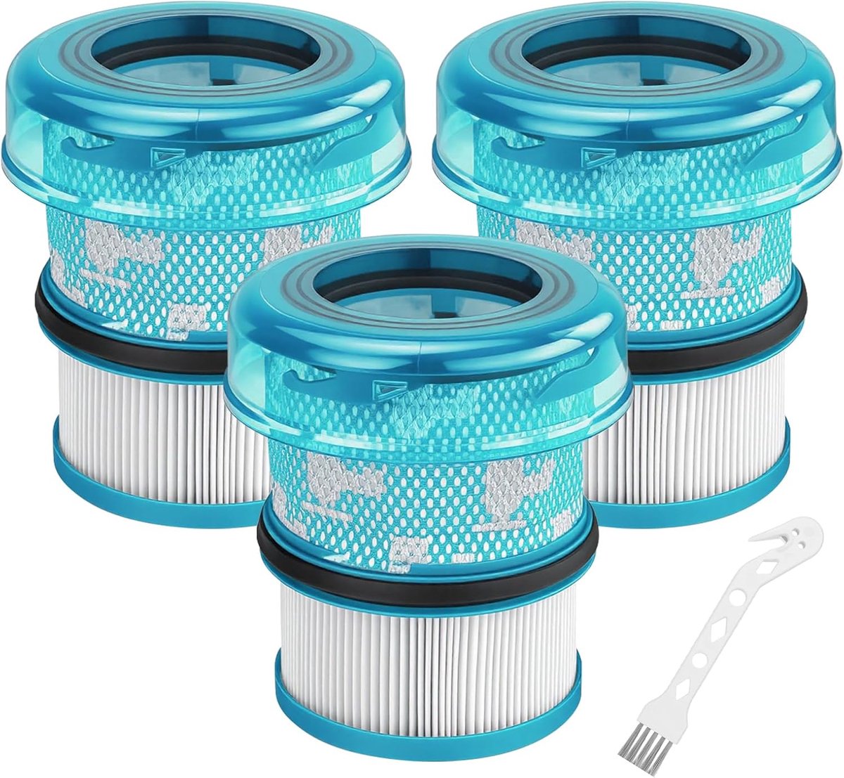 HEPA-filter voor Dyson V16 stofzuiger met zuiger, dieren | Vervangingsfilter voor Dyson V16 Piston Animal Submarine DS60, 3 filters 1 reinigingsborstel