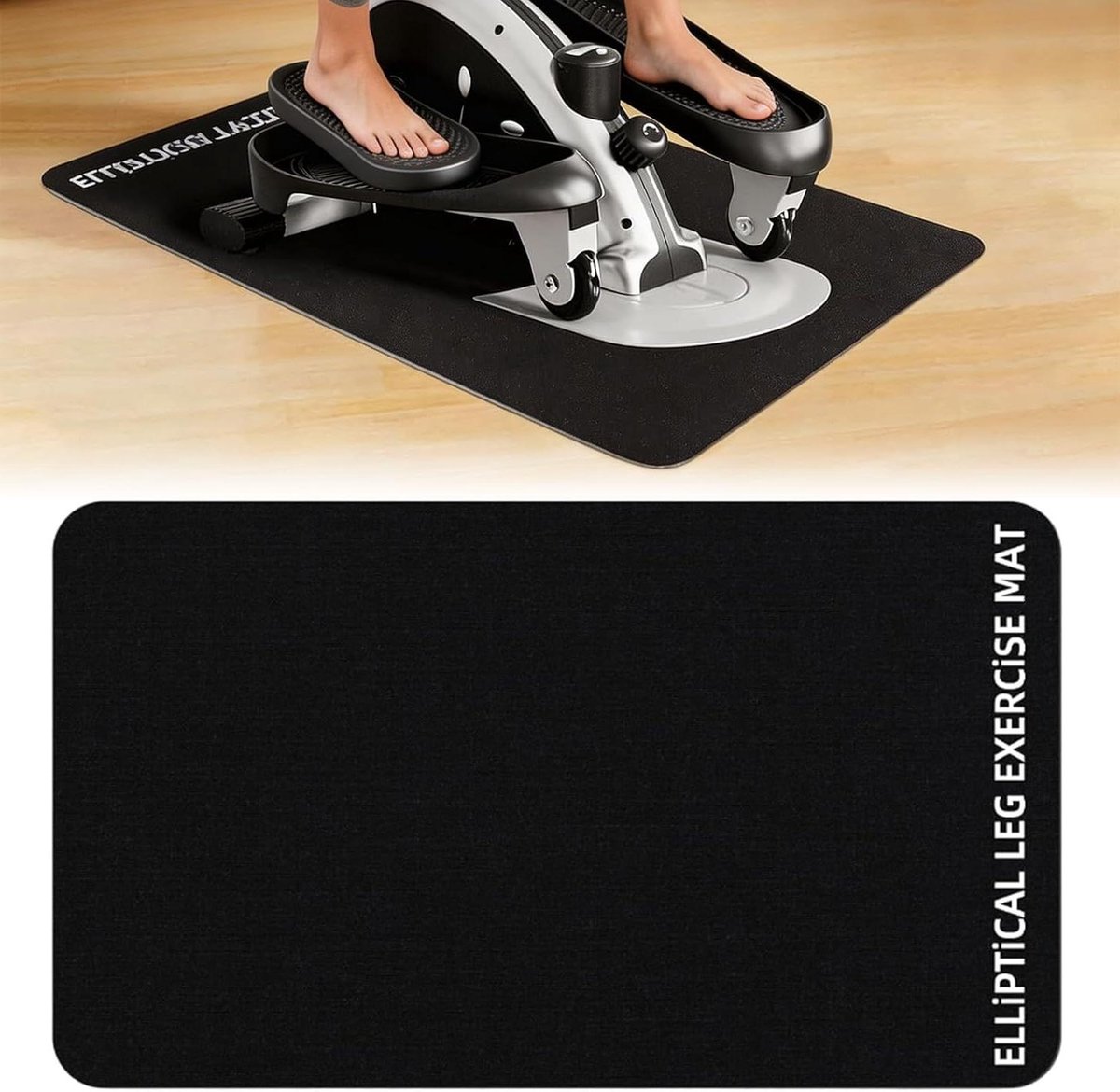 Trainingsmat - Vloerbeschermer - Thuis sporten - Verbeterde antislip - 60 x 40 cm - Zwart