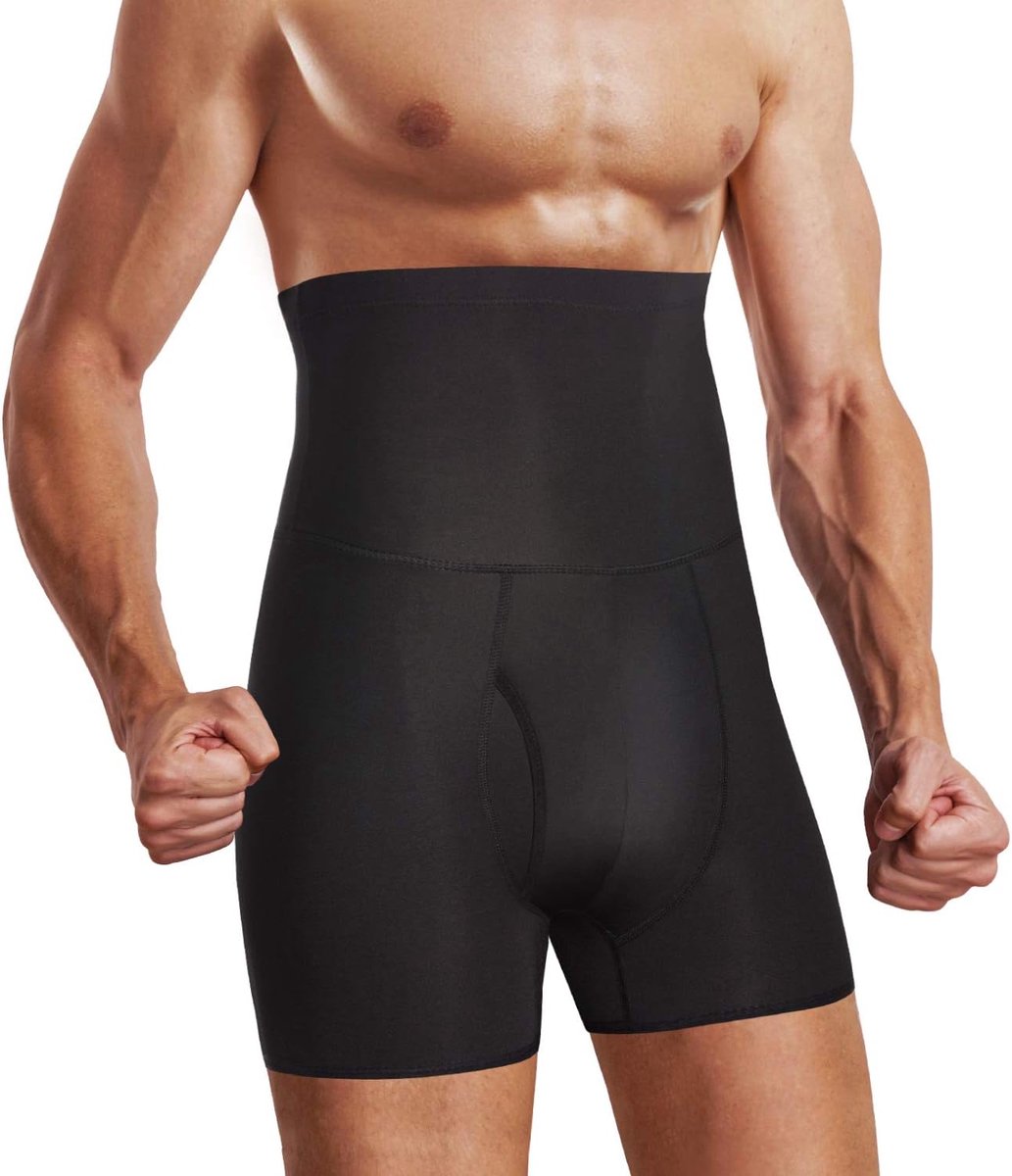 Onderbroek met hoge taille, compressie, boxershorts, buikcontrole, afslankheidsshorts