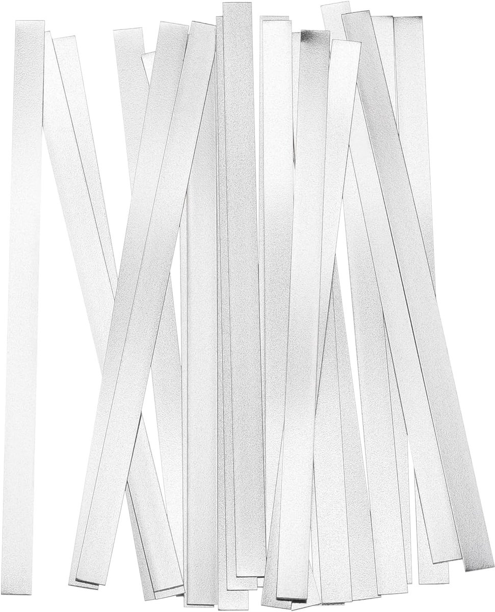 Nikkel-strips 0,15 mm x 5 mm x 100 mm soldeerlipje batterij soldeerlus van nikkel voor batterij en puntlassen 40 stuks