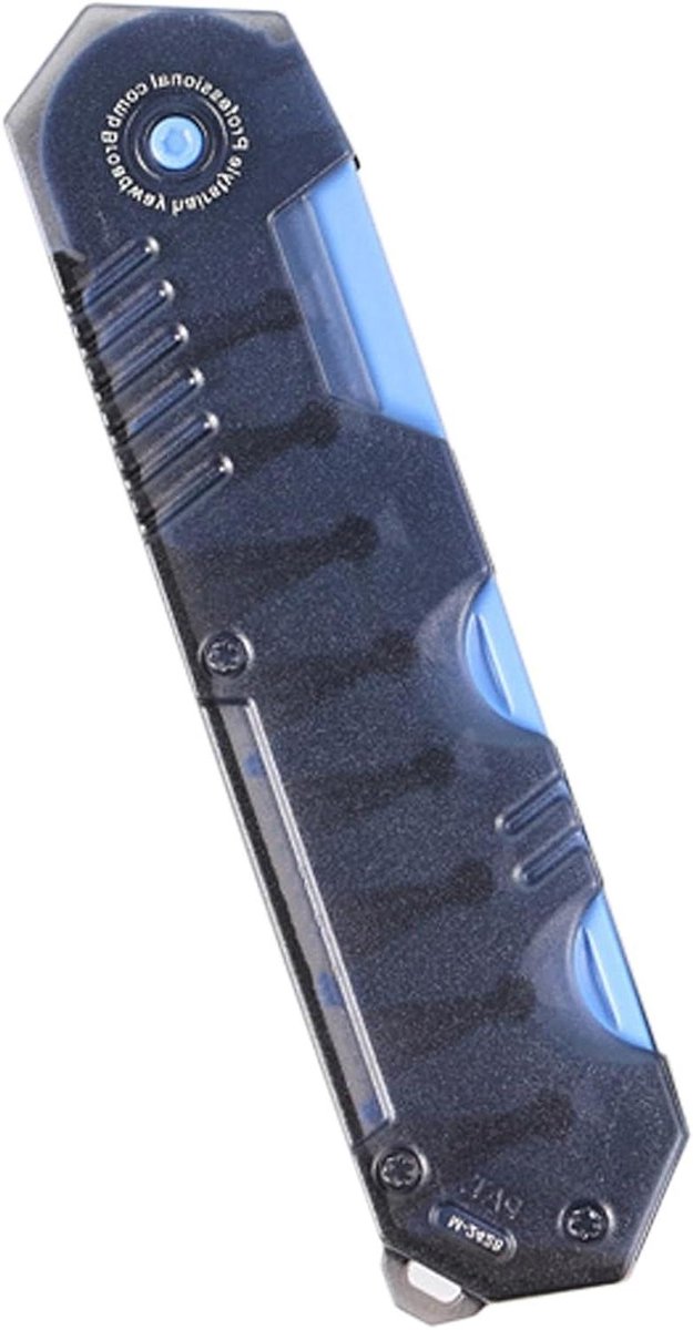 Opvouwbare Baardkam - Reis Snorrenkam - Dagelijkse Verzorging - Roestvrij PP Materiaal - 22 cm - Zwart