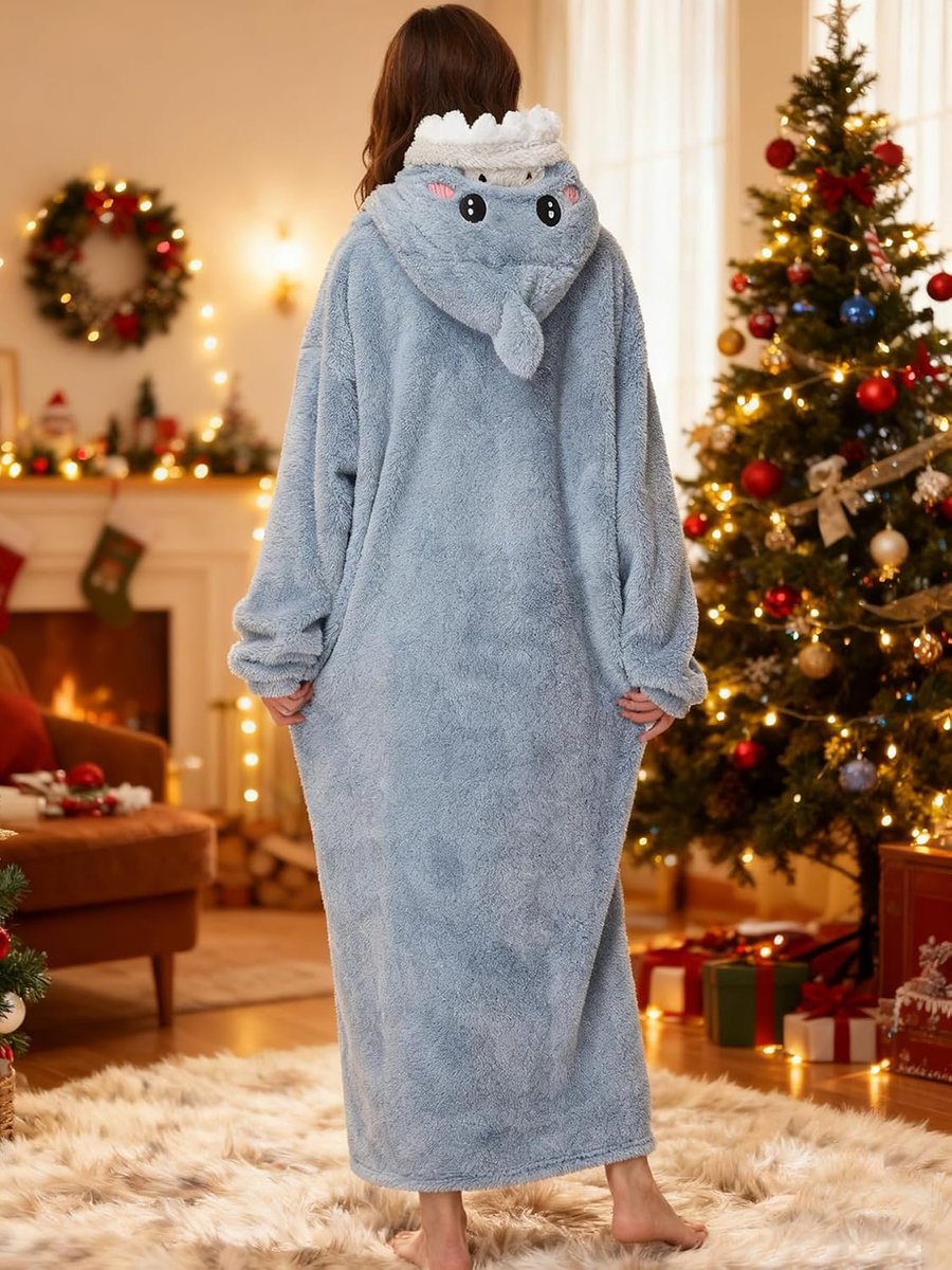 Deken met Mouwen Dieren Motief - Unisex Oversized - Zachte Dikke Warmte - Ideaal voor Thuis Relaxen - SnelShoppen