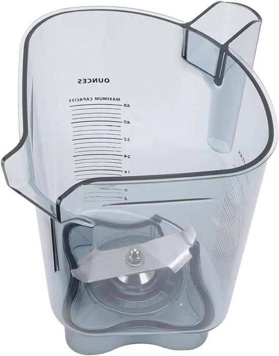 Blenderkan - Reservekan - Smoothies Maken - Roestvrijstalen Messen - 48 oz - Transparant — afbeelding 5