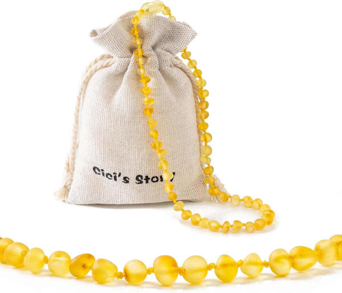 Amber ketting unisex - 3 maten - 5 kleuren - 100% hoogwaardig, gecertificeerd Baltisch amber - voor stijl en welzijn - SnelShoppen
