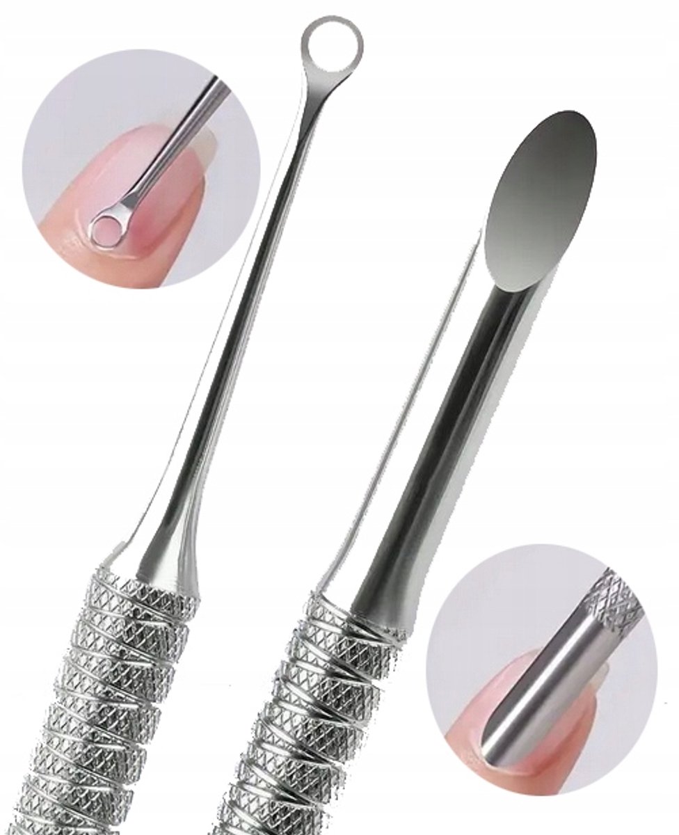 Dubbelzijdig Nagelriemstoter & Verwijderaar - RVS Manicure Tool