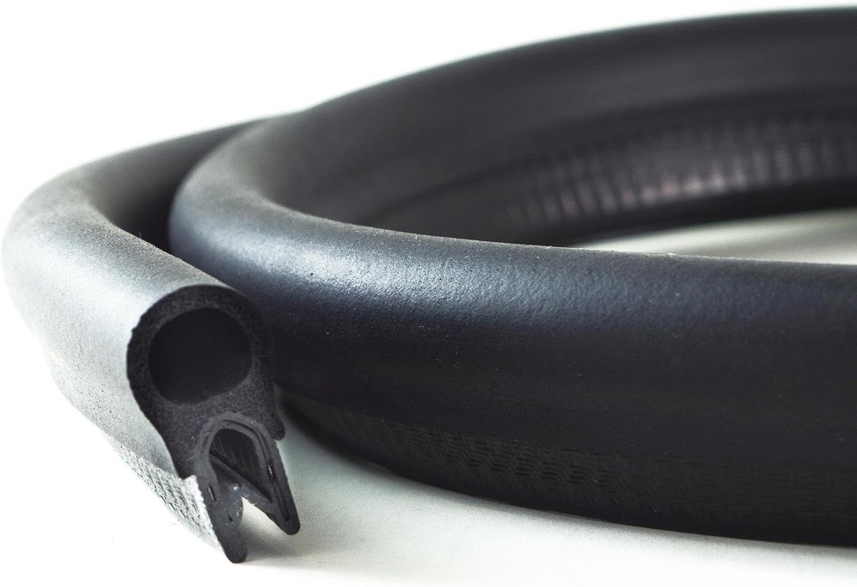 Deurrubber profiel 10m - EPDM foam - zelfklevend - eenvoudig te monteren - ShopVlot