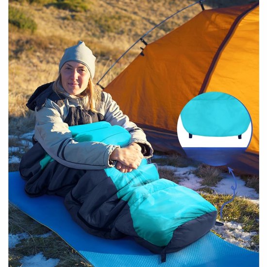 Light Mummie Slaapzak 220x80cm - 3-4 Seizoenen, Waterafstotend — afbeelding 5