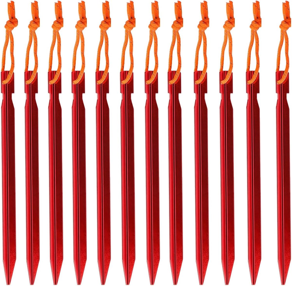 Tentharingen 12 stuks - aluminiumlegering - lichtgewicht en sterk - ideaal voor camping en wandelen - ShopVlot
