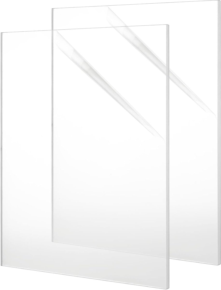 Acrylglas paneel 30 x 20 cm - 4 mm transparant - hoogwaardig en duurzaam - ideaal voor fotolijsten en projecten - ShopVlot