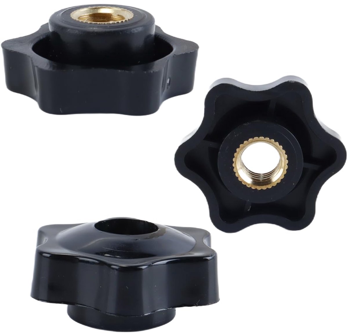 Wingnuts M10 - 38mm hoofd diameter - kunststof handknoppen - voor machines en meubels - ShopVlot