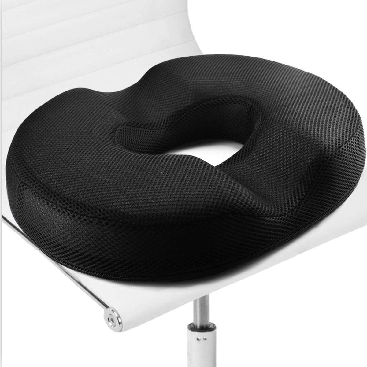 Coccyx kussen - Donut kussen van traagschuim - Pijnverlichting bij hemorrhoïden - Ideaal voor op kantoor - ShopVlot