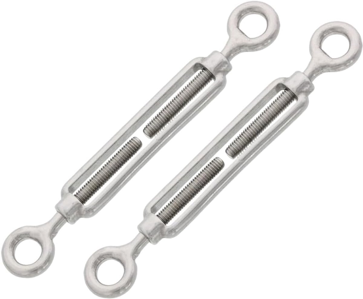 M4 kabelspanner set van 2 - roestvrij staal - verstelbaar van 106mm tot 145mm - ideaal voor waslijn - SnelShoppen