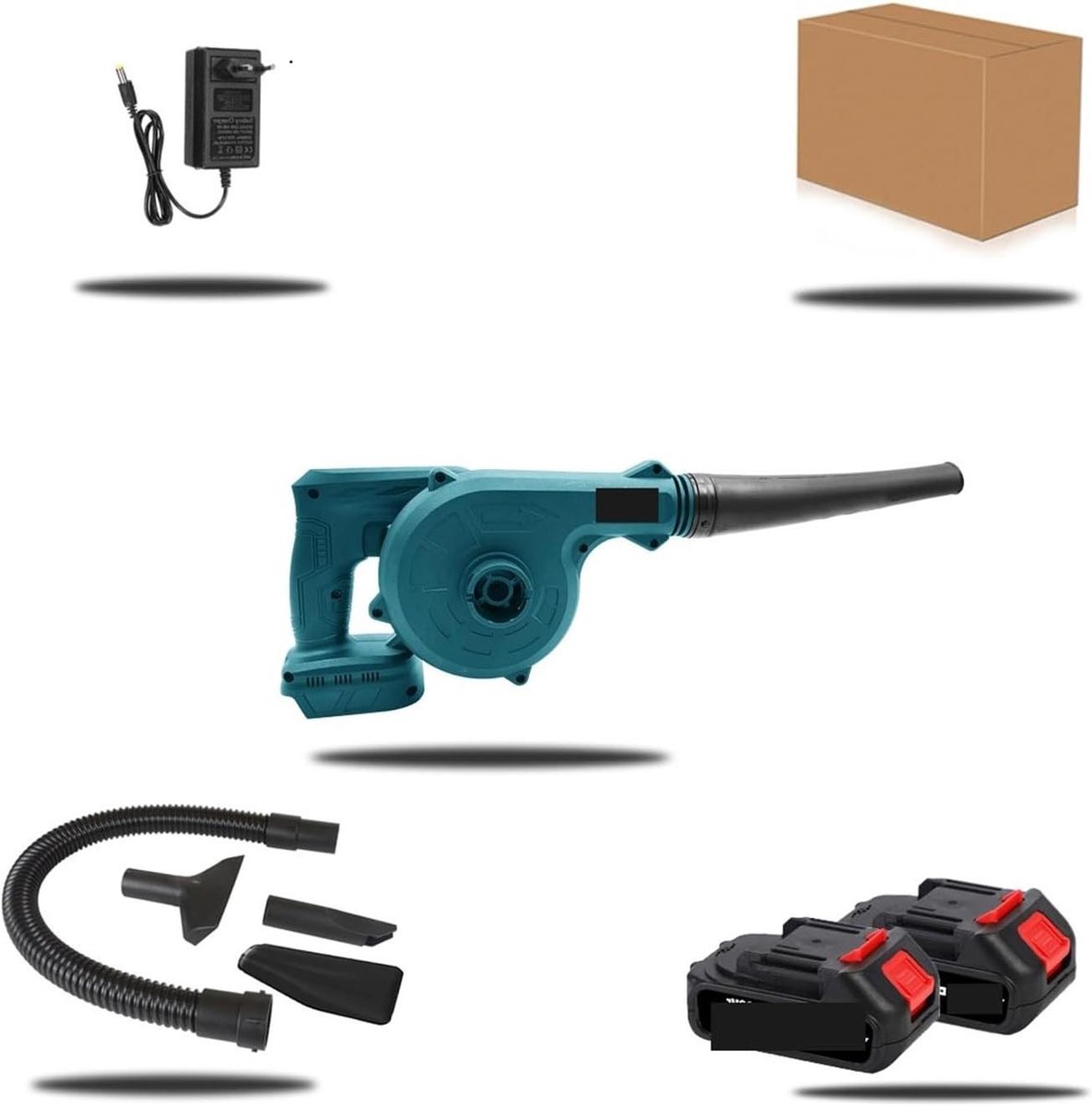 Luchtblazer Zuiger - Tuinblower Stofzuiger - Tuin en Werkplaats Reinigen - 2-in-1 Blazen en Zuigen - 880W - Zwart