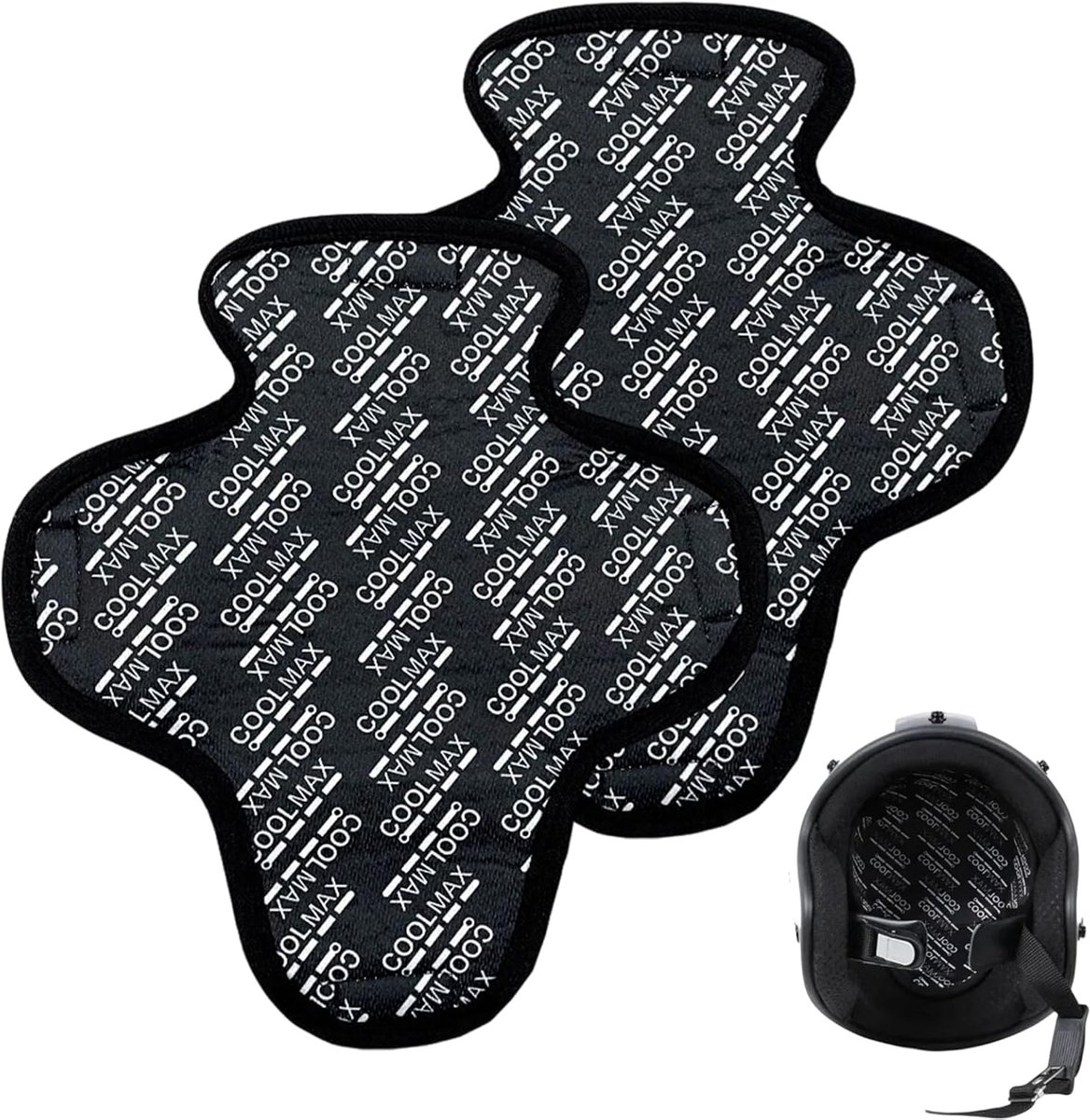Motorhelm hozen 2 stuks - ademend en absorberend - zwart - bescherming tegen zonneschijn - SnelShoppen