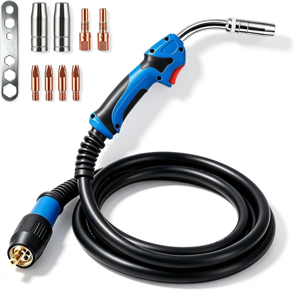 Lasbrander set MB25KD - 4 meter kabel - Pure koperdraad - Ideaal voor werkplaats en bouwplaats - SnelShoppen