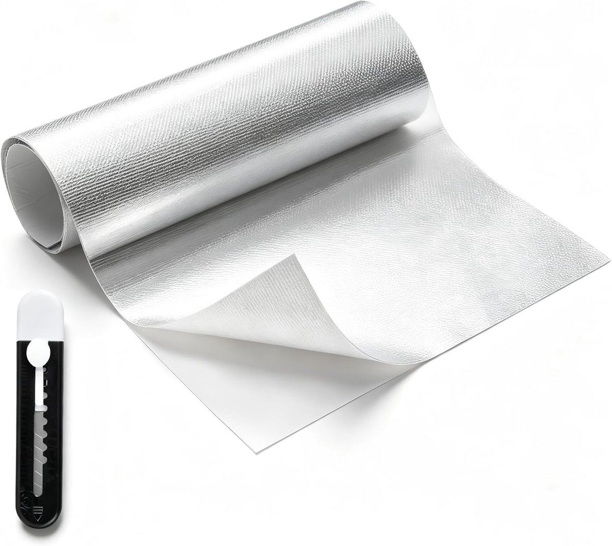 Warmtebeschermingsmat 60 x 400 cm - Zelfklevend isolatiemateriaal - Aluminium coating - SnelShoppen