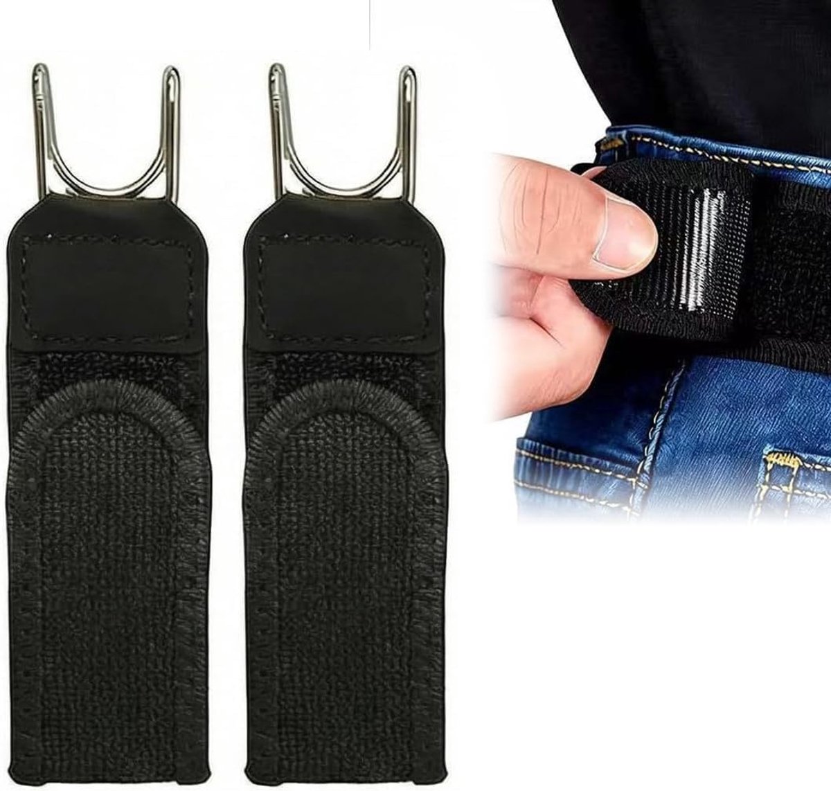 Riem zonder gesp - eenheidsmaat - elastisch en verstelbaar - onzichtbaar comfort voor dames en heren - SnelShoppen