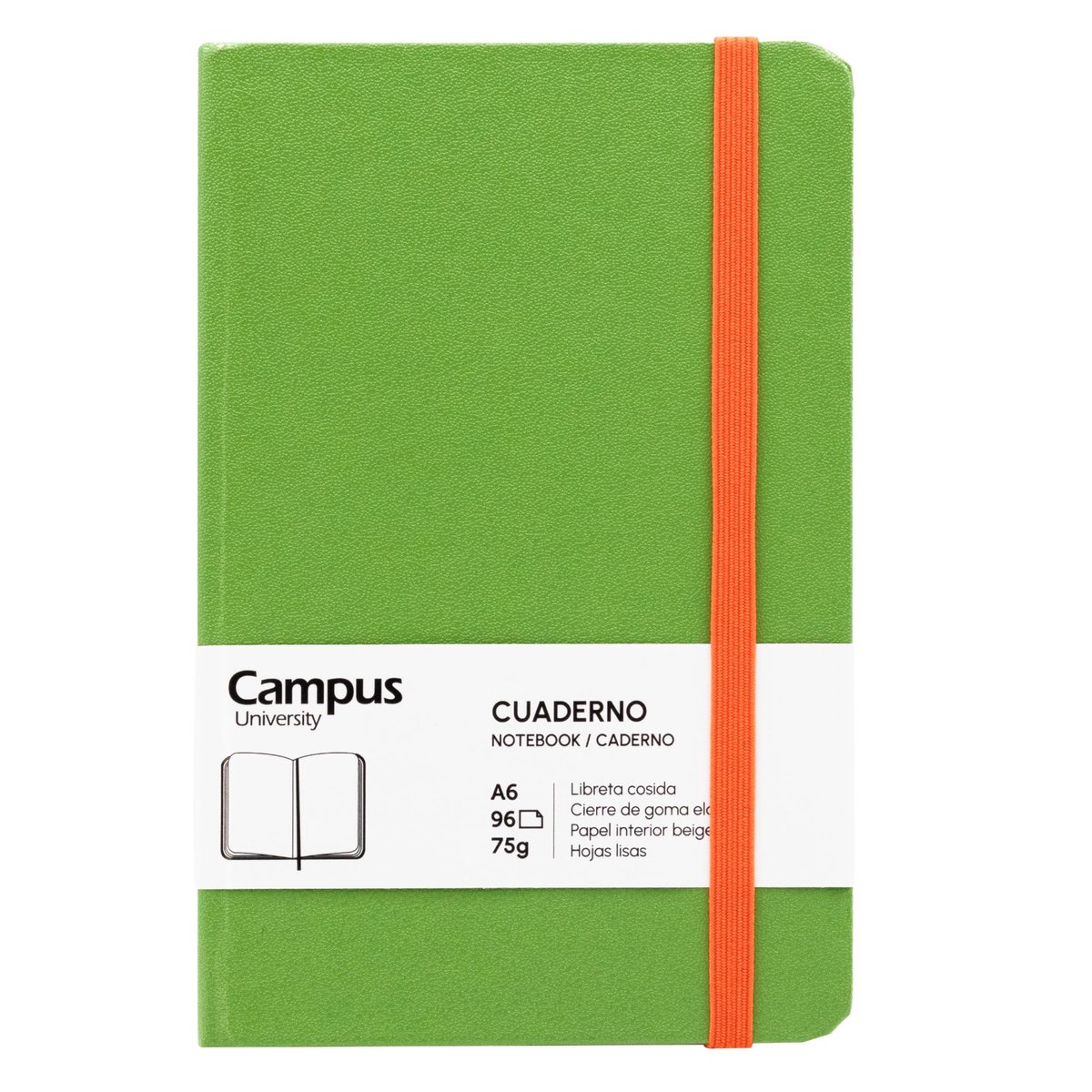 Notitieboek A6 - gladde vellen - elastische sluiting - perfect voor bullet journaling - ShopVlot